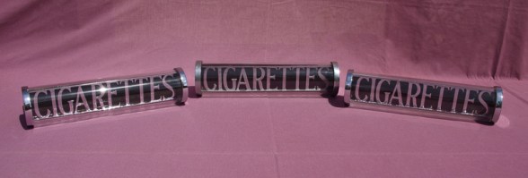Reproduction DuGrenier "Cigarettes" Glass Marquee