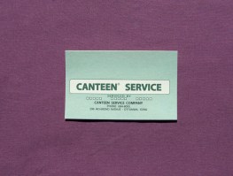 Canteen Address, Message and Service Card