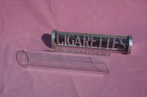 Reproduction Marquee Glass Cylinder for Early DuGrenier Cigarette Vendors